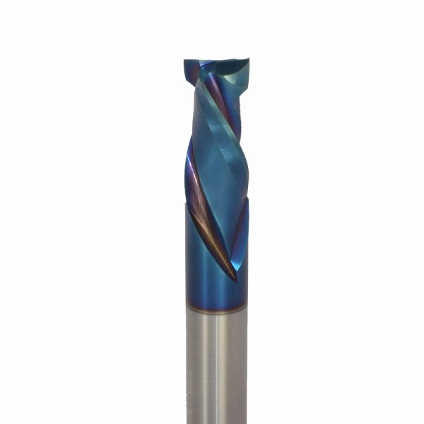 Onsrud 60-123PLR Solid Carbide router 2FL 3/8 x 7/8 x 3 OAL For Double-Sided Laminated and Veneered Wood Composites, 3/8 Shank, Polaris Coated