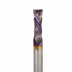 Onsrud 60-124MC Solid Carbide router 2FL 3/8 x 1-1/8 x 3 OAL For Double-Sided Laminated and Veneered Wood Composites, 3/8 Shank, Marathon Coated