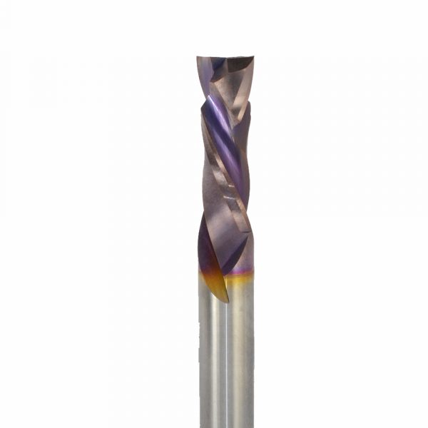 Onsrud 60-124MC Solid Carbide router 2FL 3/8 x 1-1/8 x 3 OAL For Double-Sided Laminated and Veneered Wood Composites, 3/8 Shank, Marathon Coated
