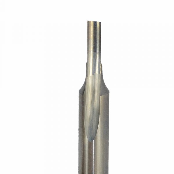 Onsrud 61-042 Solid Carbide router 1FL 1/8 x 1/2 x 2 OAL For Soft Plastic, Hard Plastic, 1/4 Shank