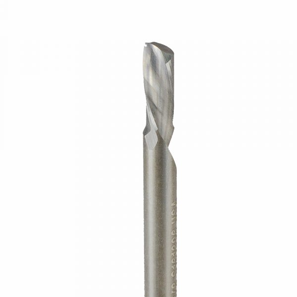 Onsrud 62-604 Solid Carbide router 1FL 1/8 x 1/4 x 1-1/2 OAL For Aluminum Sheet, Aluminum Plate, 1/8 Shank