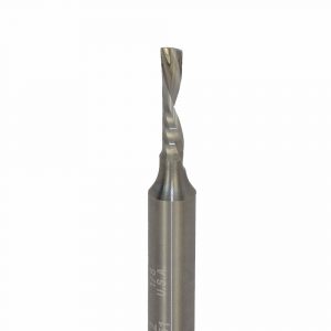 Onsrud 62-762 Solid Carbide router 1FL 1/8 x 1/2 x 2 OAL For Soft Plastic, Solid Surface, 1/4 Shank