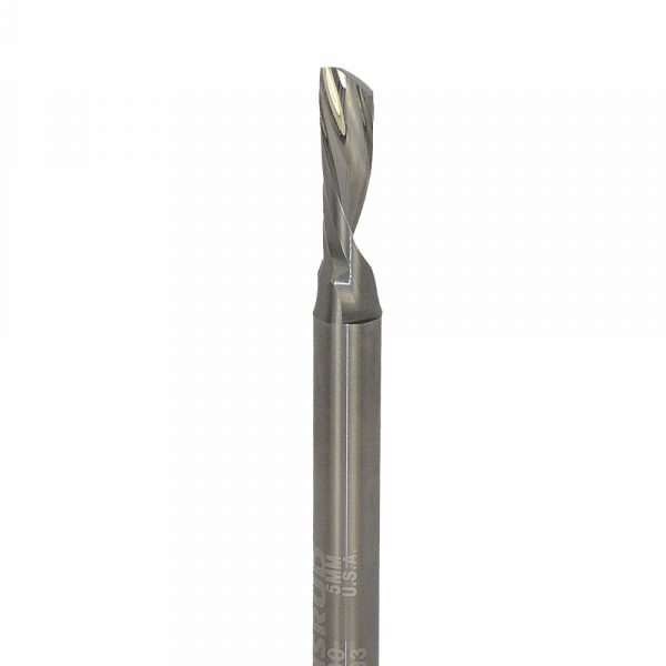 Onsrud 62-880 Solid Carbide router 1FL 5.00 mm x 16.00 mm x 64.00 mm OAL For Soft Plastic, Solid Surface, 6.00 mm Shank