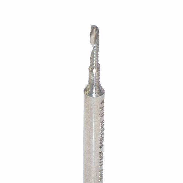Onsrud 63-602 Solid Carbide router 1FL 1/16 x 1/4 x 1-1/2 OAL For Aluminum Sheet, Aluminum Plate, 1/8 Shank
