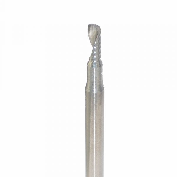Onsrud 63-603 Solid Carbide router 1FL 469/5000 x 1/4 x 2 OAL For Aluminum Sheet, Aluminum Plate, 1/8 Shank