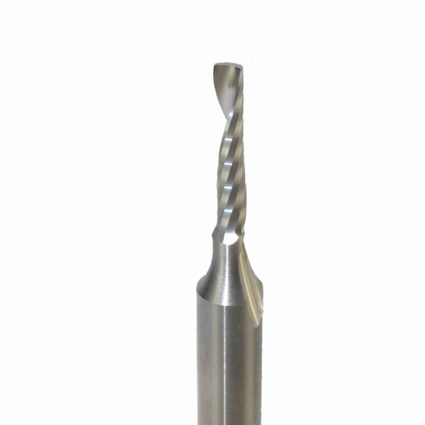 Onsrud 63-706 Solid Carbide router 1FL 1/8 x 5/8 x 2-1/2 OAL For Hard Plastic, Solid Surface, 1/4 Shank