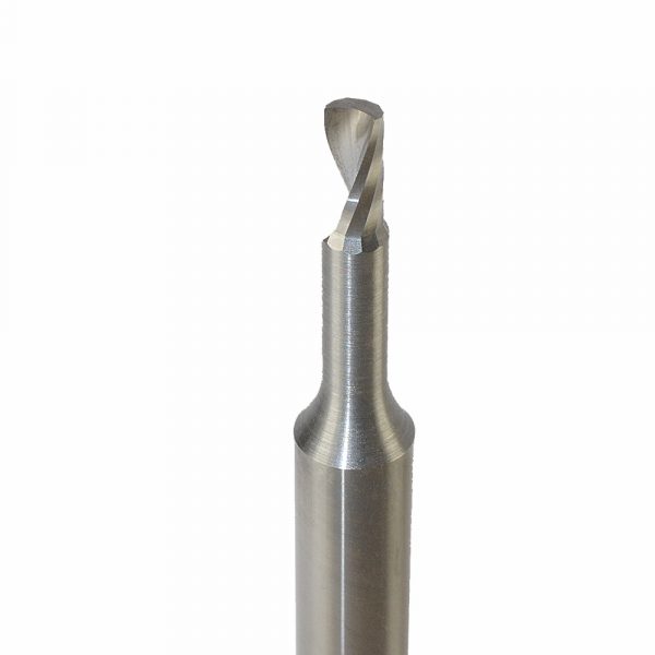 Onsrud 63-710 Solid Carbide router 1FL 1/8 x 1/4 x 2 OAL For Hard Plastic, Solid Surface, 1/4 Shank