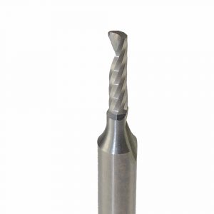 Onsrud 63-712 Solid Carbide router 1FL 1/8 x 1/2 x 2 OAL For Hard Plastic, Solid Surface, 1/4 Shank