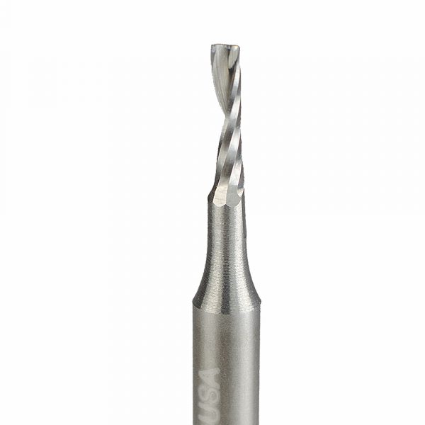 Onsrud 63-751 Solid Carbide router 1FL 1/16 x 1/4 x 2 OAL For Soft Plastic, Solid Surface, 1/8 Shank
