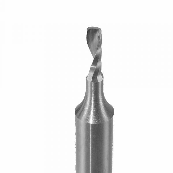 Onsrud 63-808 Solid Carbide router 1FL 2.50 mm x 8.00 mm x 64.00 mm OAL For Hard Plastic, Solid Surface, 6.00 mm Shank