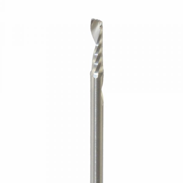 Onsrud 63-814 Solid Carbide router 1FL 3.00 mm x 12.00 mm x 64.00 mm OAL For Hard Plastic, Solid Surface, 3.00 mm Shank