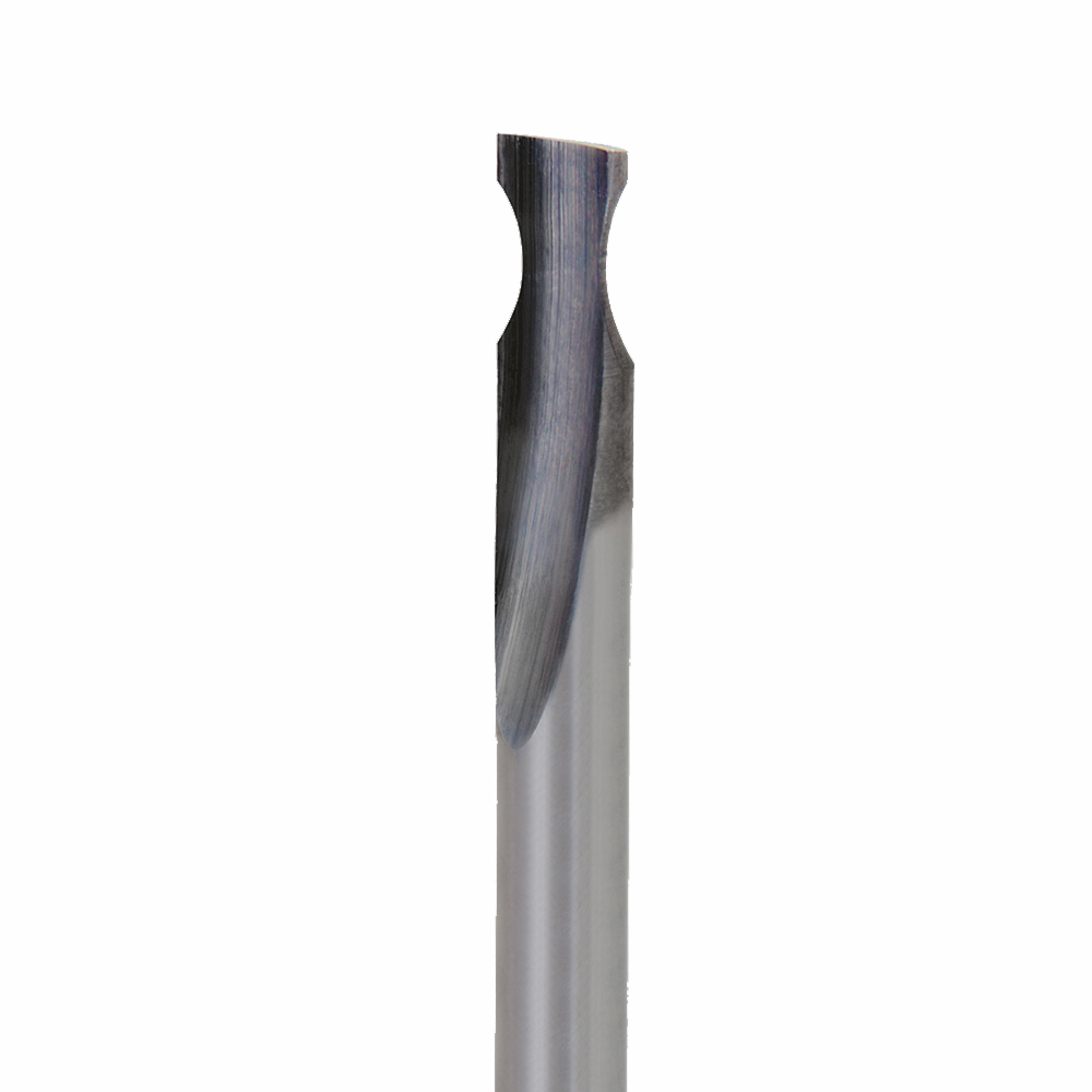 Onsrud 66-083 Solid Carbide router 1FL 1/4 x 3/8 x 2-1/2 OAL For Soft Plastic, Hard Plastic, Solid Surface, 1/4 Shank