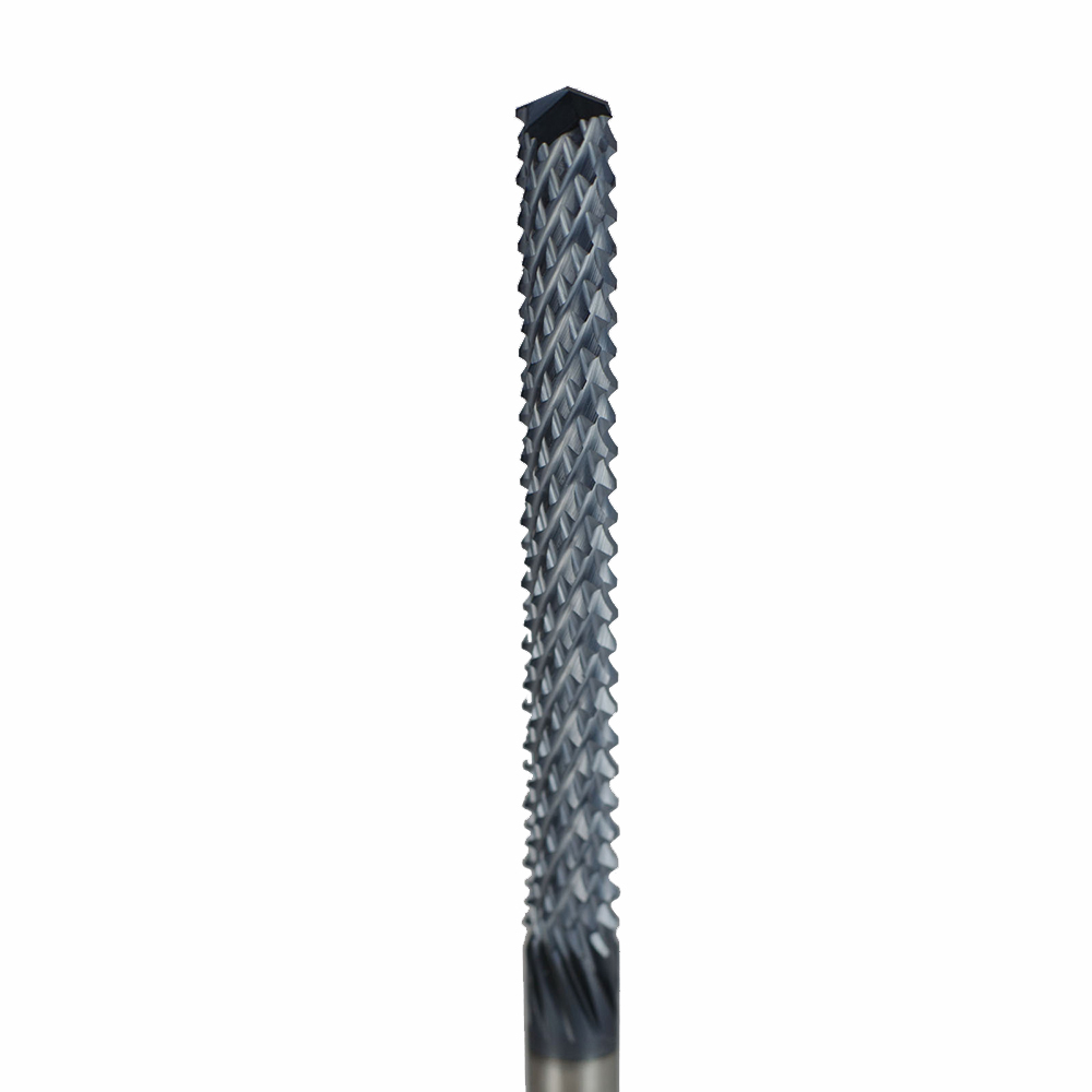 Onsrud 66-932ALTIN Solid Carbide router MULTIFL 3/8 x 2-1/8 x 4 OAL For Composite, Fiberglass, 3/8 Shank, ESG Coated