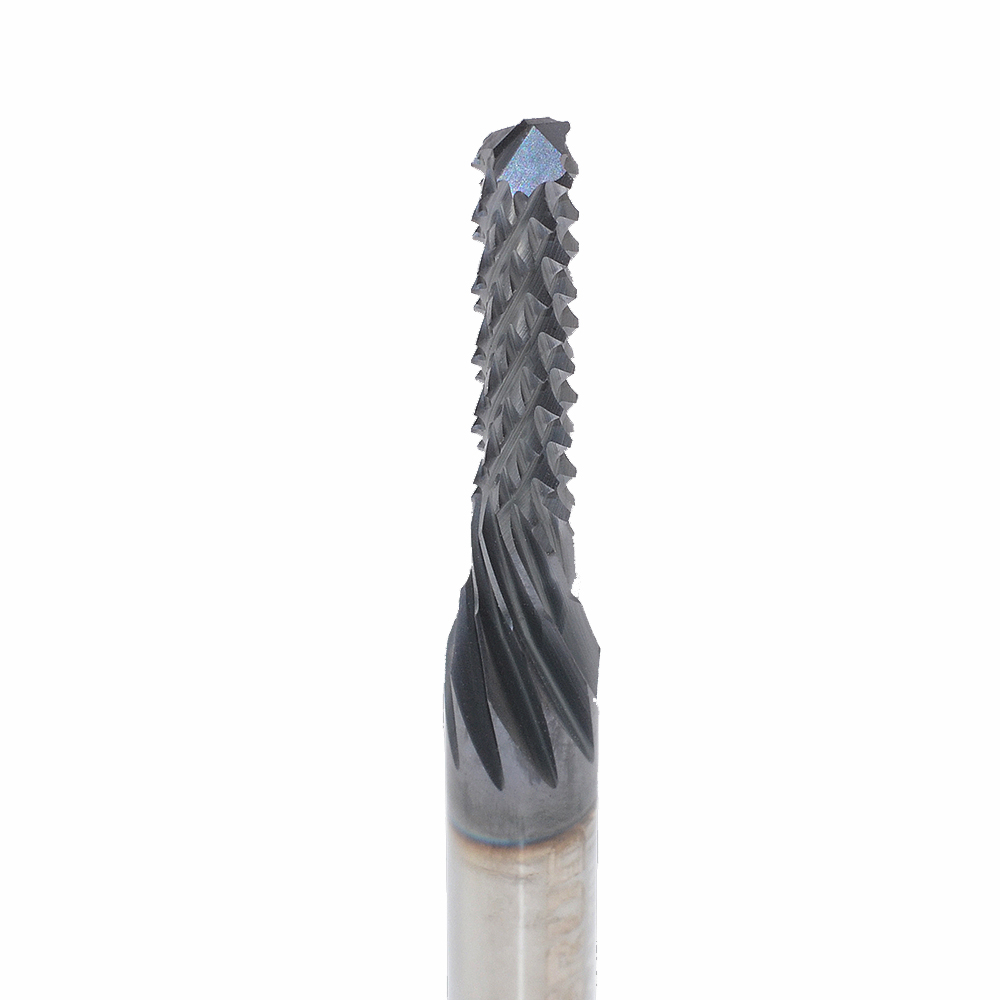 Onsrud 66-974ALTIN Solid Carbide router MULTIFL 4.00 mm x 16.00 mm x 50.00 mm OAL For Composite, Fiberglass, 6.00 mm Shank, ESG Coated