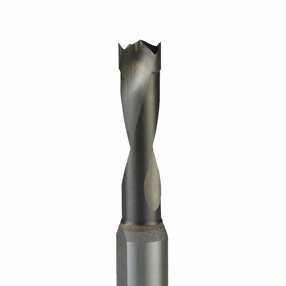 Onsrud 72-009 Solid Carbide boring bit 2FL RH 6.00 mm x 30.00 mm x 57.00 mm OAL For Soft Wood, Hard Wood, Wood Composite, Laminated Wood, 10.00 mm Shank