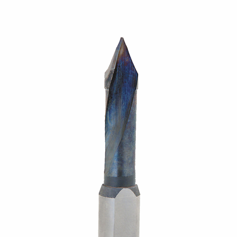 Onsrud 72-053 Solid Carbide boring bit 2FL RH 3.00 mm x 30.00 mm x 57.00 mm OAL For Soft Wood, Hard Wood, Wood Composite, Laminated Wood, 10.00 mm Shank
