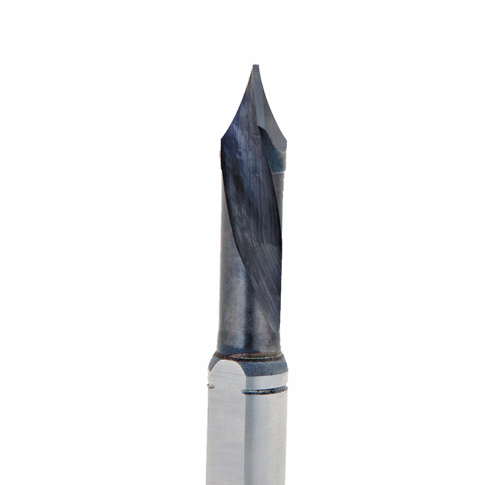 Onsrud 72-080 Solid Carbide boring bit 2FL LH 5.00 mm x 34.00 mm x 70.00 mm OAL For Soft Wood, Hard Wood, Wood Composite, Laminated Wood, 10.00 mm Shank