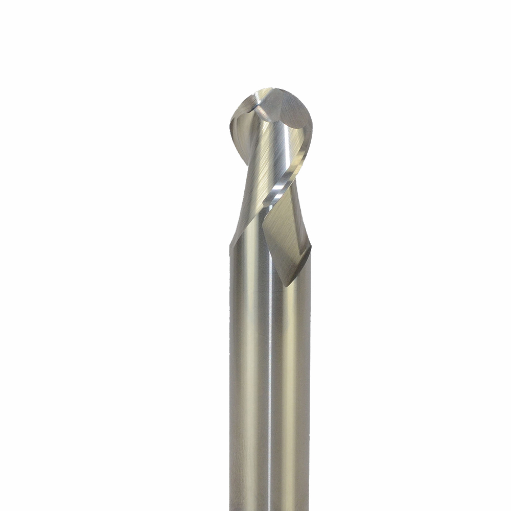 Onsrud AMC400013 Solid Carbide end mill 2FL 3/16 x 5/16 x 2 OAL Ball CR For ISO N Non-Ferrous, Aluminum, Brass, Bronze, Copper, 3/16 Shank, ZrN Coated