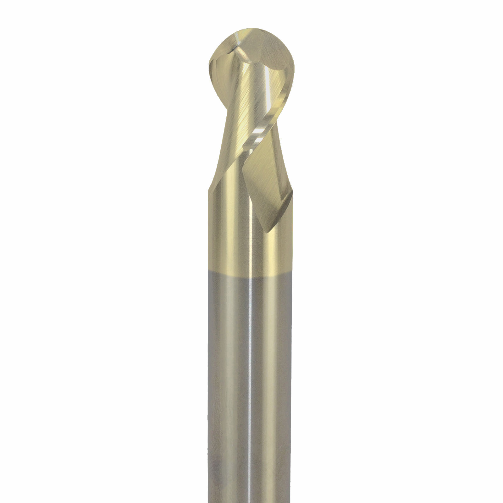 Onsrud AMC400055 Solid Carbide end mill 3FL 5/16 x 9/16 x 2-1/2 OAL Ball CR For ISO N Non-Ferrous, Aluminum, Brass, Bronze, Copper, 5/16 Shank, ZrN Coated