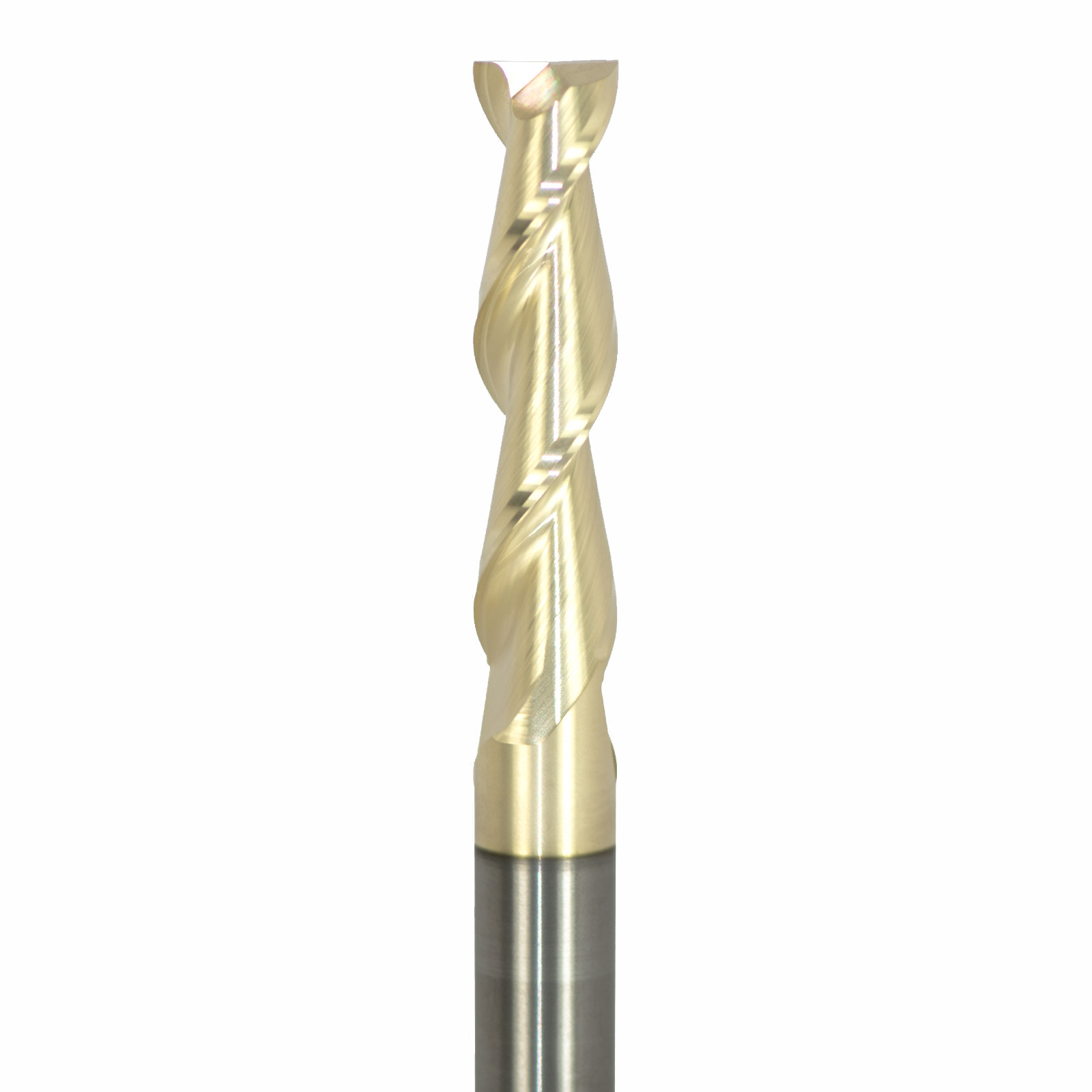 Onsrud AMC701503 Solid Carbide end mill 2FL 3/8 x 1-1/2 x 4 OAL Square CR For ISO N Non-Ferrous, Aluminum, Brass, Bronze, Copper, 3/8 Shank, ZrN Coated