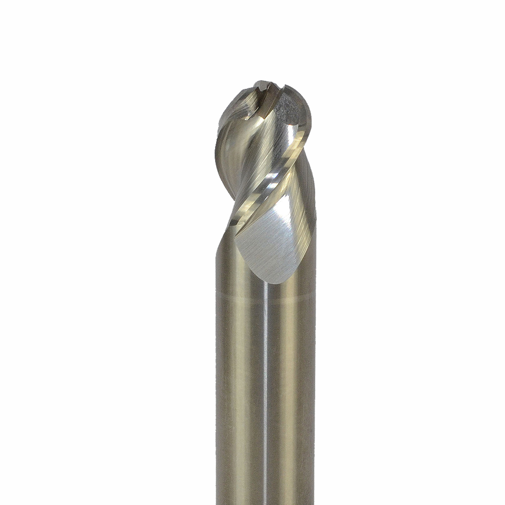 Onsrud AMC703539 Solid Carbide end mill 3FL 3/4 x 1/1 x 3 OAL Ball CR For ISO N Non-Ferrous, Aluminum, Brass, Bronze, Copper, 3/4 Shank, ZrN Coated