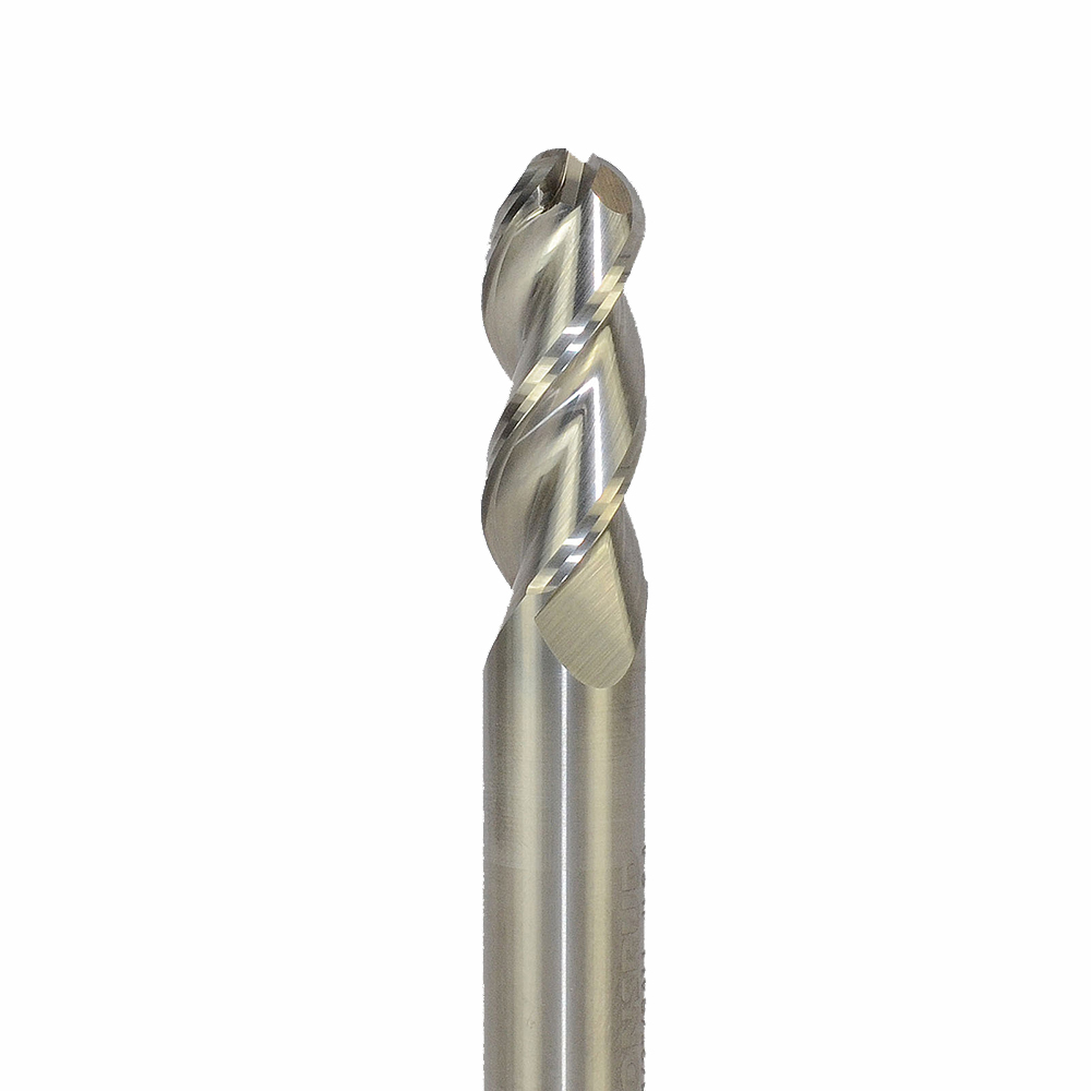 Onsrud AMC704089 Solid Carbide end mill 3FL 5/8 x 1-5/8 x 4 OAL Ball CR For ISO N Non-Ferrous, Aluminum, Brass, Bronze, Copper, 5/8 Shank, ZrN Coated