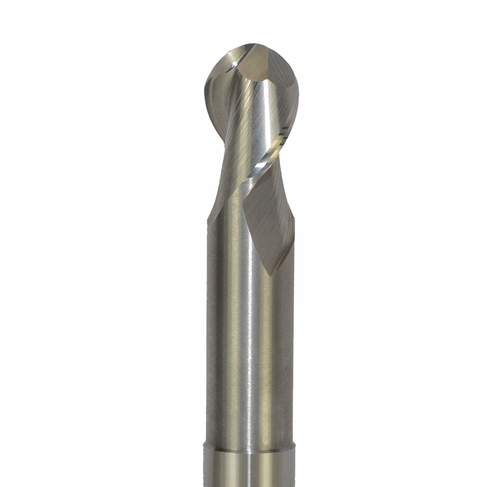 Onsrud AMC706639 Solid Carbide end mill 2FL 1/1 x 1-1/4 x 5 OAL Ball CR For ISO N Non-Ferrous, Aluminum, Brass, Bronze, Copper, 1/1 Shank, ZrN Coated
