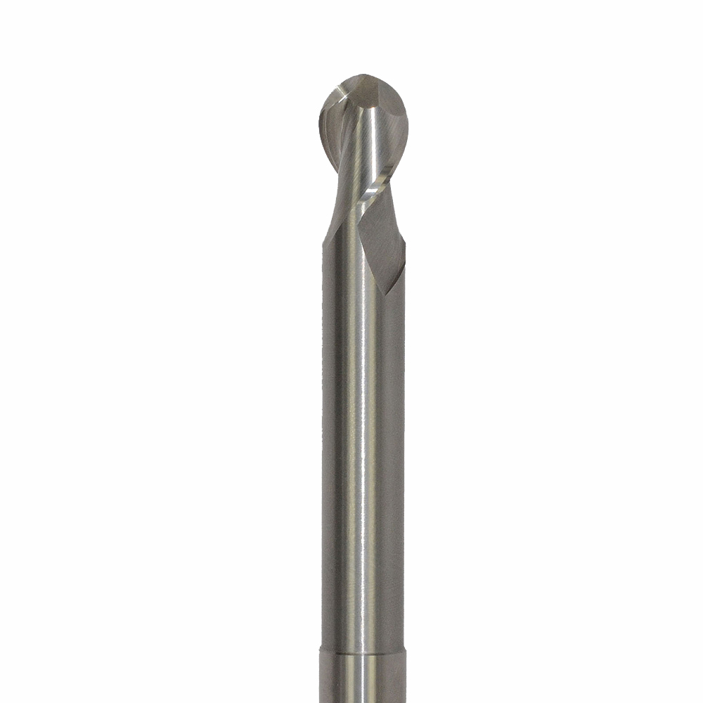 Onsrud AMC707288 Solid Carbide end mill 2FL 1/1 x 1-1/4 x 6 OAL Ball CR For ISO N Non-Ferrous, Aluminum, Brass, Bronze, Copper, 1/1 Shank, N/A Coated