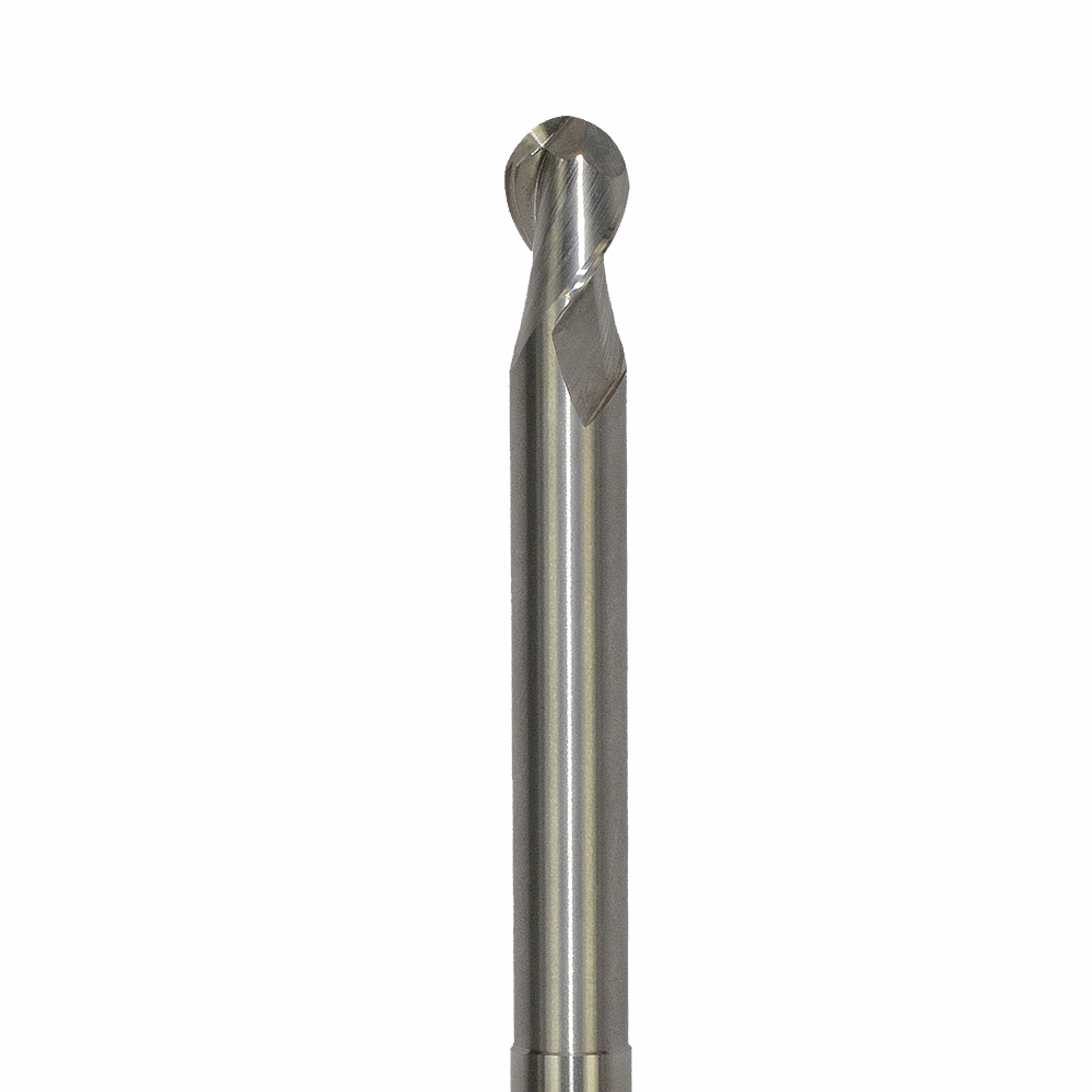 Onsrud AMC707939 Solid Carbide end mill 2FL 1/1 x 1-1/4 x 7 OAL Ball CR For ISO N Non-Ferrous, Aluminum, Brass, Bronze, Copper, 1/1 Shank, ZrN Coated