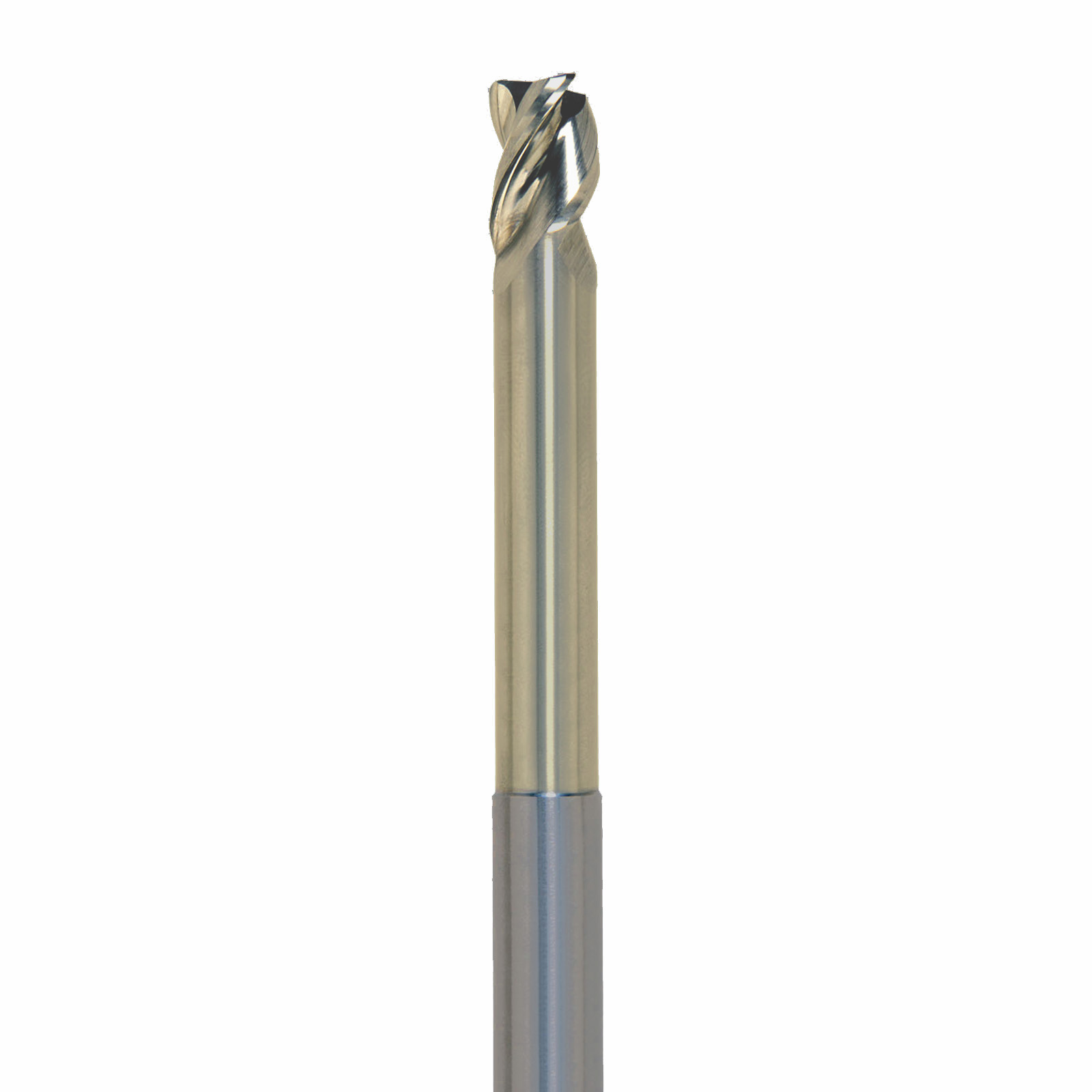 Onsrud AMC709757 Solid Carbide end mill 3FL 1/4 x 3/8 x 4 OAL 0.015 CR For ISO N Non-Ferrous, Aluminum, Brass, Bronze, Copper, 1/4 Shank, ZrN Coated