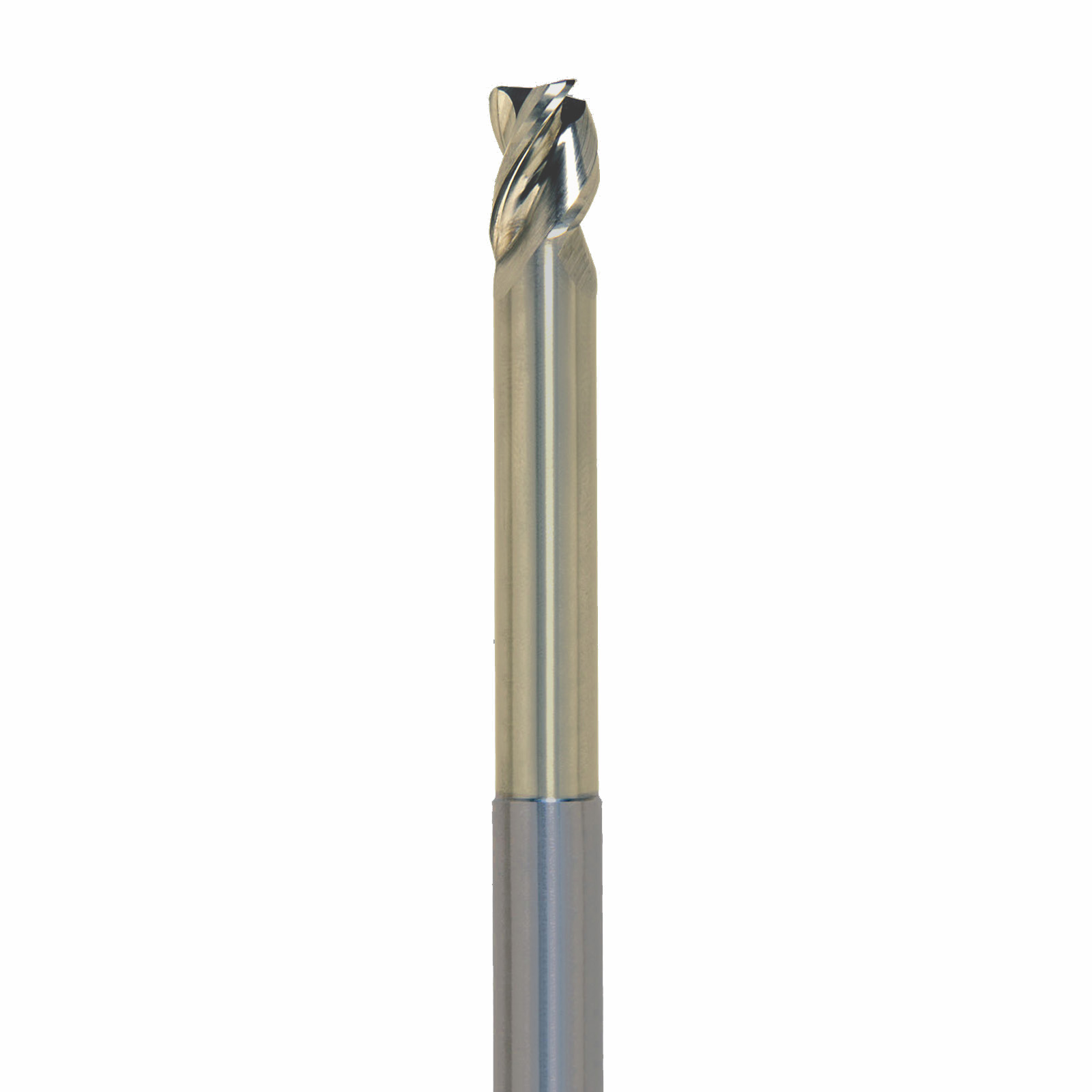 Onsrud AMC709765 Solid Carbide end mill 3FL 1/4 x 3/8 x 4 OAL 0.060 CR For ISO N Non-Ferrous, Aluminum, Brass, Bronze, Copper, 1/4 Shank, ZrN Coated
