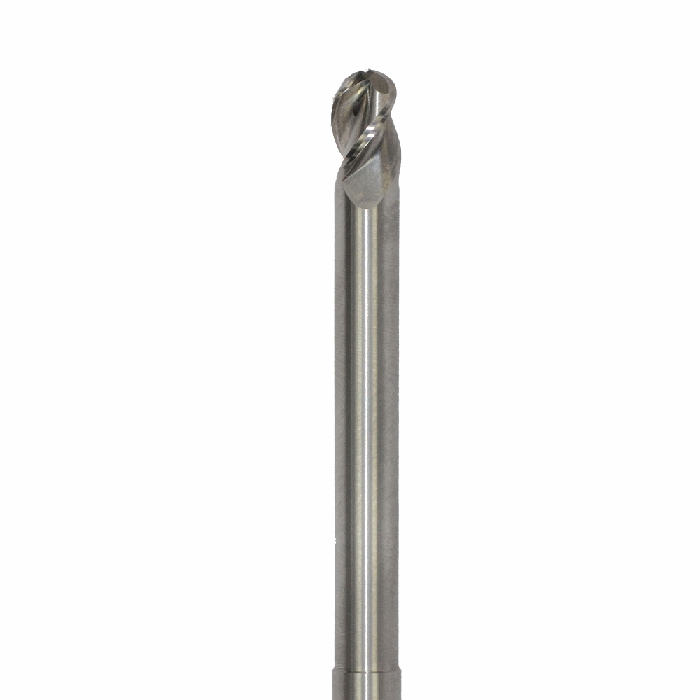 Onsrud AMC716939 Solid Carbide end mill 3FL 1/1 x 1-1/4 x 7 OAL Ball CR For ISO N Non-Ferrous, Aluminum, Brass, Bronze, Copper, 1/1 Shank, ZrN Coated