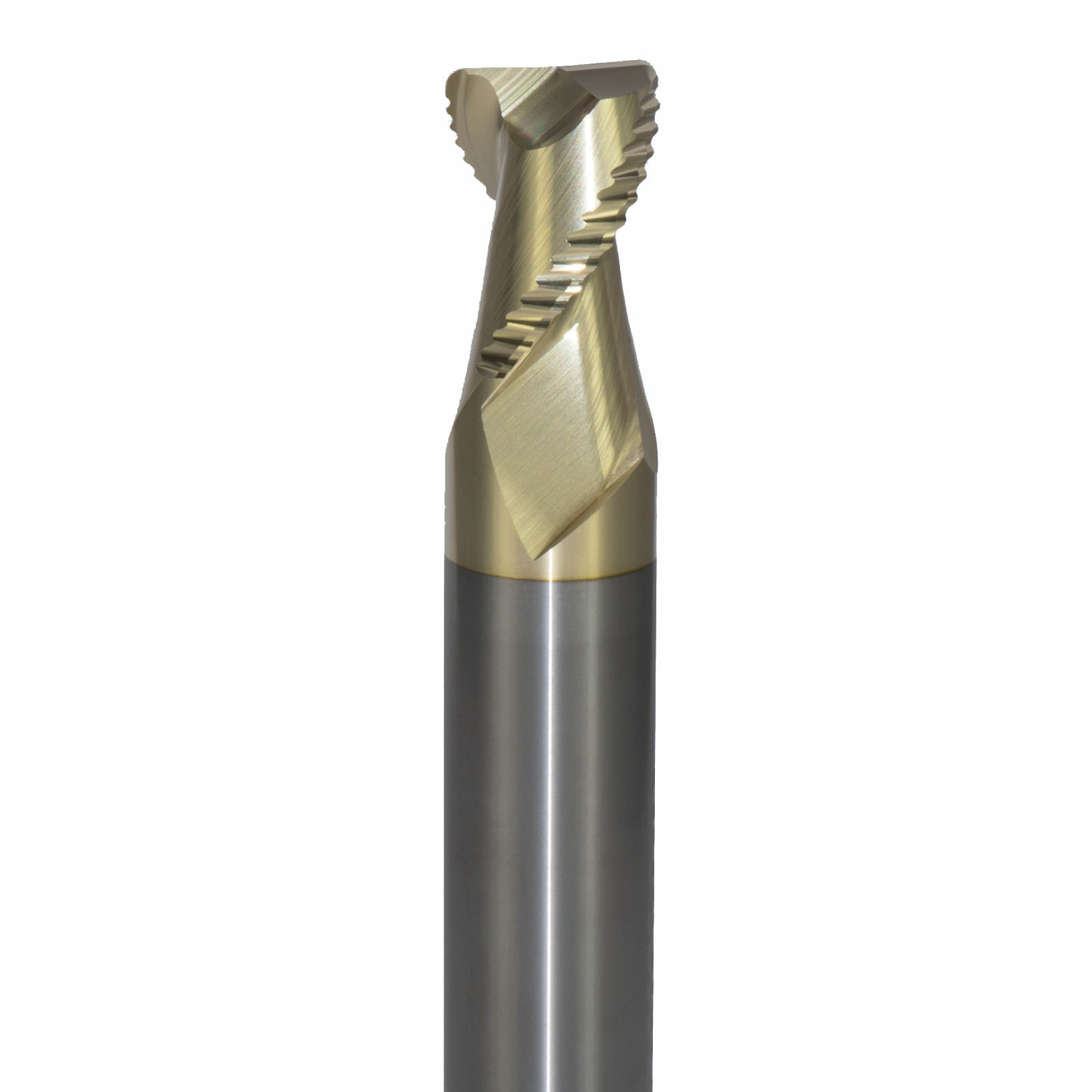 Onsrud AMC800007 Solid Carbide end mill 2FL 3/4 x 1/1 x 4 OAL 0.060 CR For ISO N Non-Ferrous, Aluminum, Brass, Bronze, Copper, 3/4 Shank, ZrN Coated