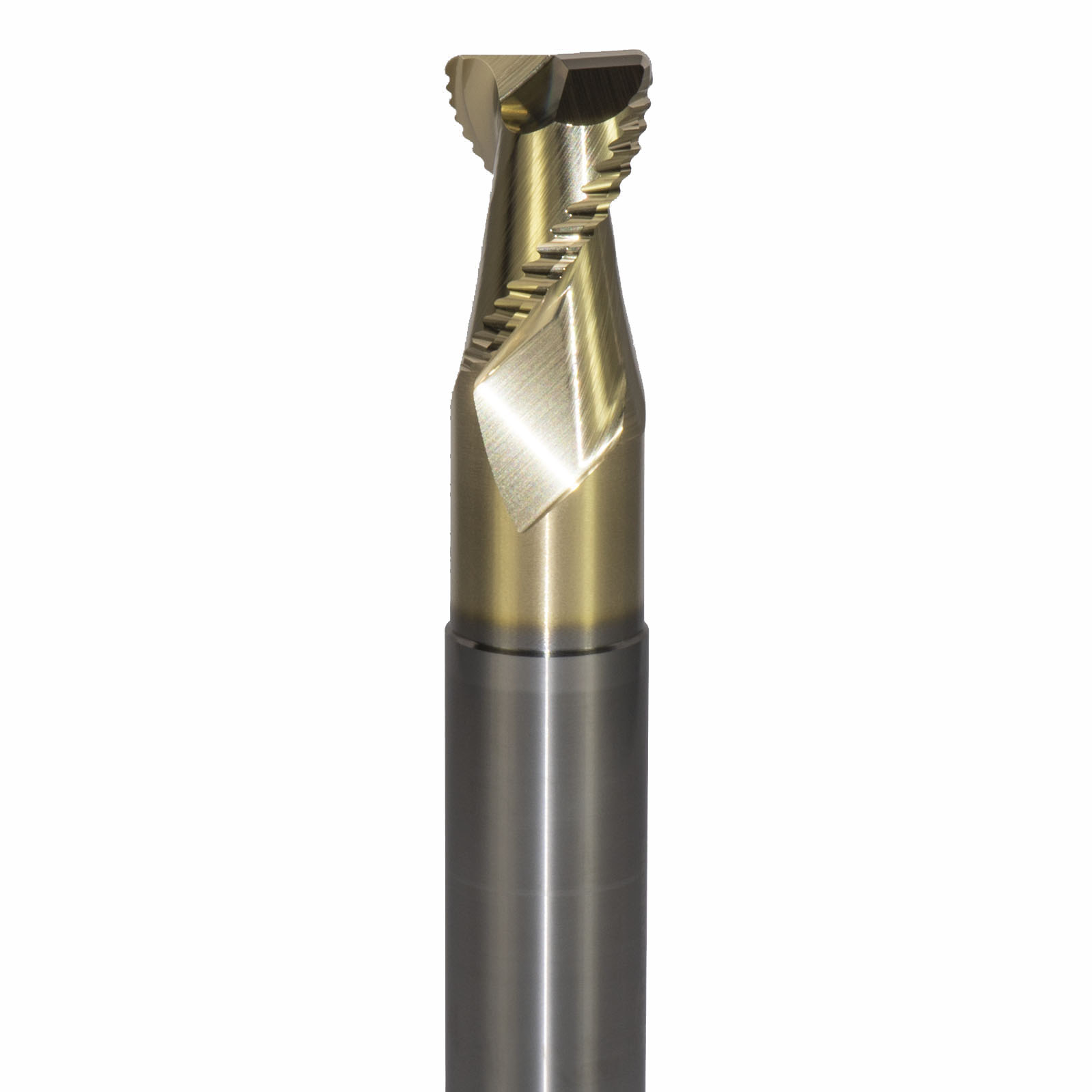 Onsrud AMC800017 Solid Carbide end mill 2FL 3/4 x 1/1 x 4 OAL 0.060 CR For ISO N Non-Ferrous, Aluminum, Brass, Bronze, Copper, 3/4 Shank, ZrN Coated