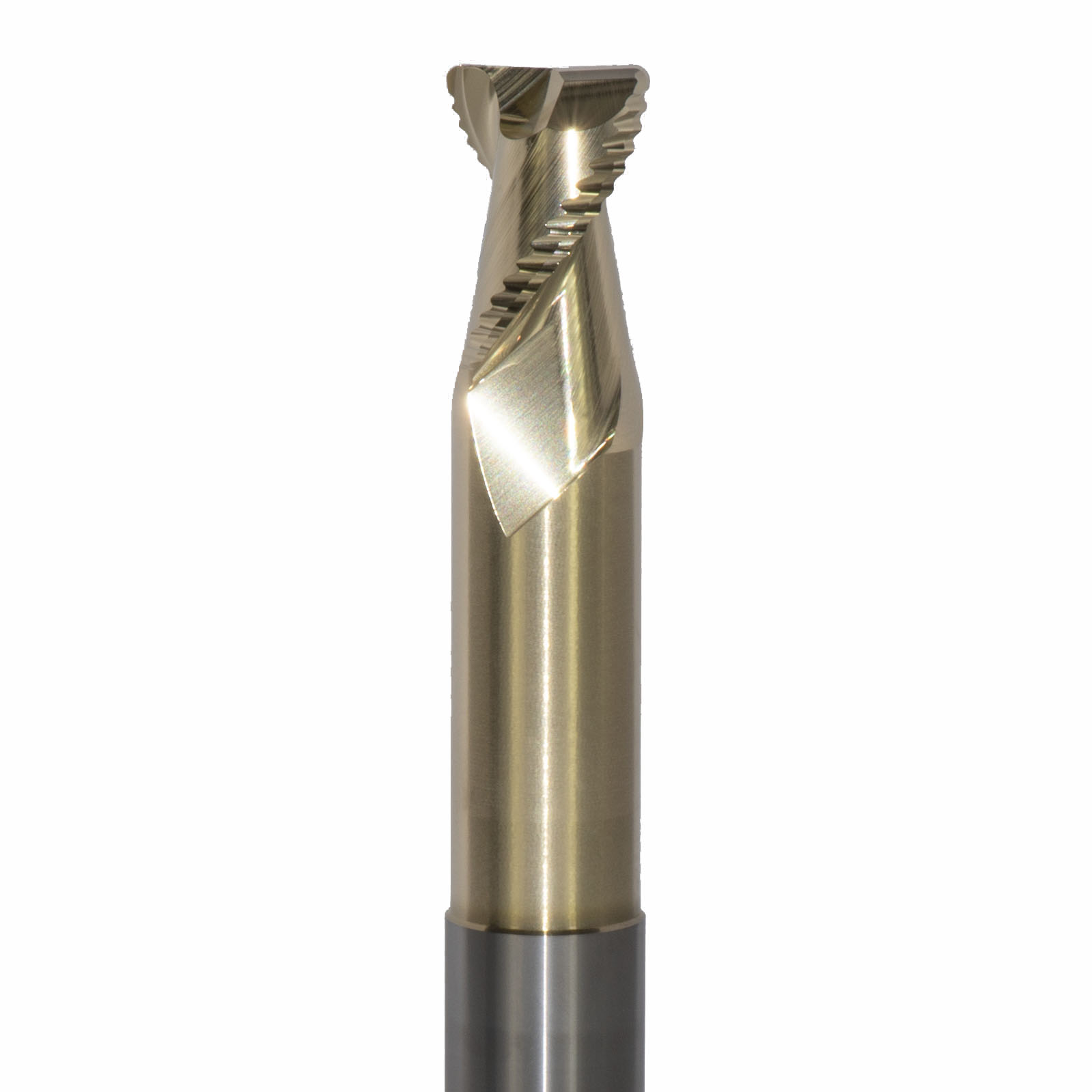 Onsrud AMC800029 Solid Carbide end mill 2FL 3/4 x 1/1 x 6 OAL 0.060 CR For ISO N Non-Ferrous, Aluminum, Brass, Bronze, Copper, 3/4 Shank, ZrN Coated