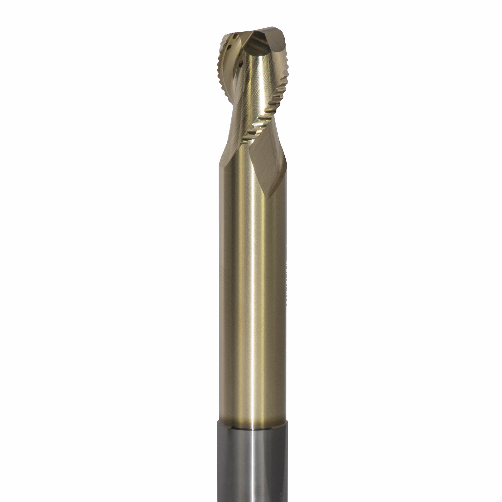 Onsrud AMC800079 Solid Carbide end mill 2FL 3/4 x 1/1 x 6 OAL 0.060 CR For ISO N Non-Ferrous, Aluminum, Brass, Bronze, Copper, 3/4 Shank, ZrN Coated