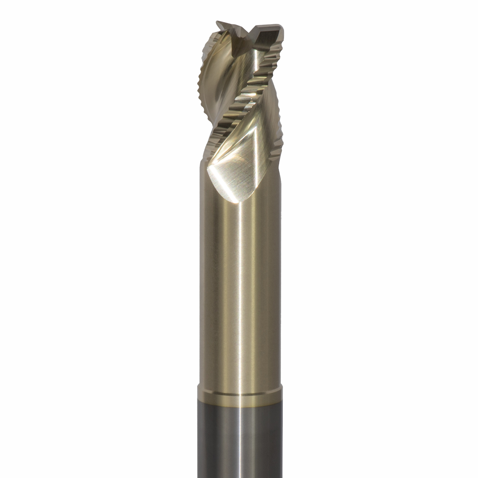 Onsrud AMC800129 Solid Carbide end mill 3FL 3/4 x 1/1 x 6 OAL 0.060 CR For ISO N Non-Ferrous, Aluminum, Brass, Bronze, Copper, 3/4 Shank, ZrN Coated