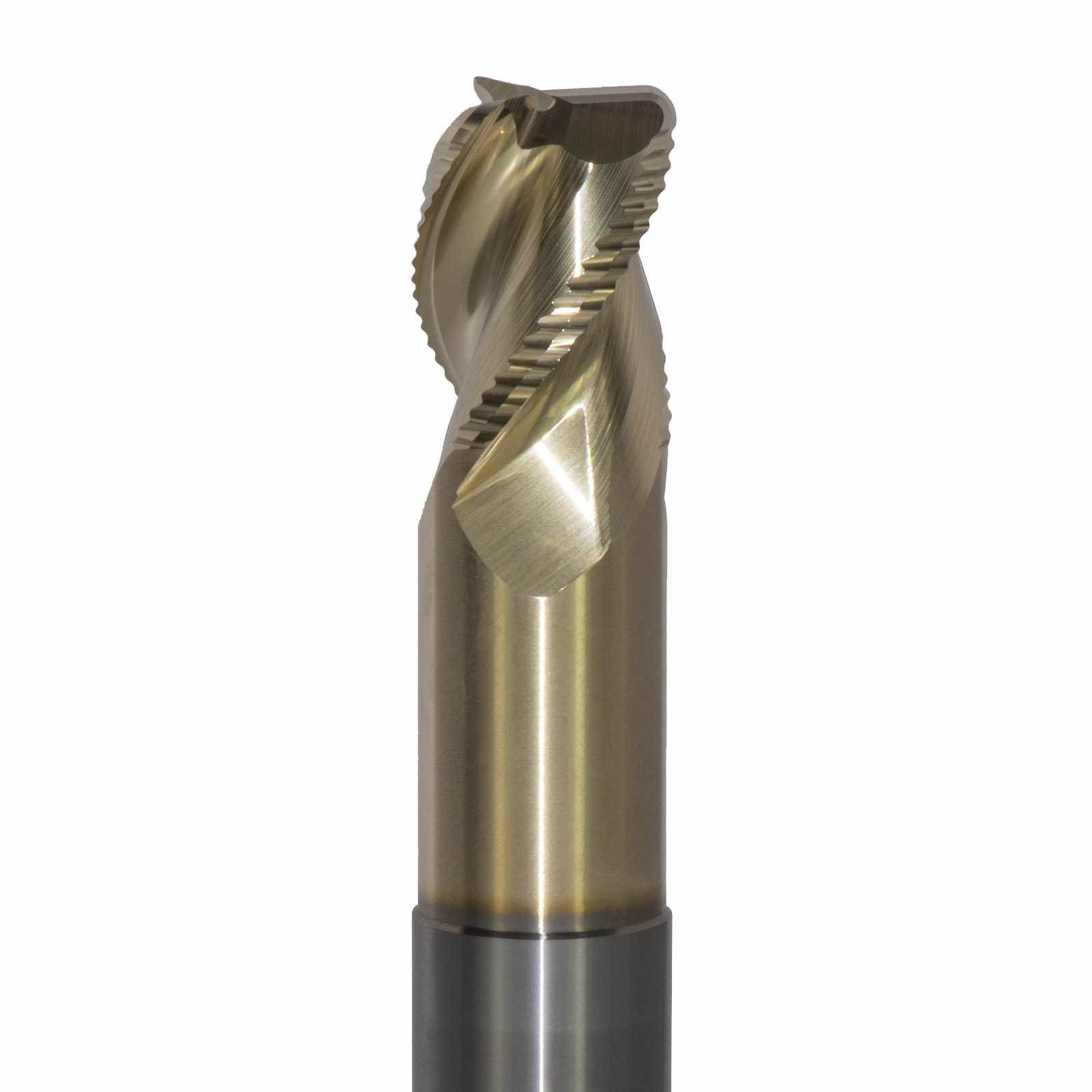 Onsrud AMC800133 Solid Carbide end mill 3FL 1/1 x 1-1/4 x 6 OAL 0.120 CR For ISO N Non-Ferrous, Aluminum, Brass, Bronze, Copper, 1/1 Shank, ZrN Coated