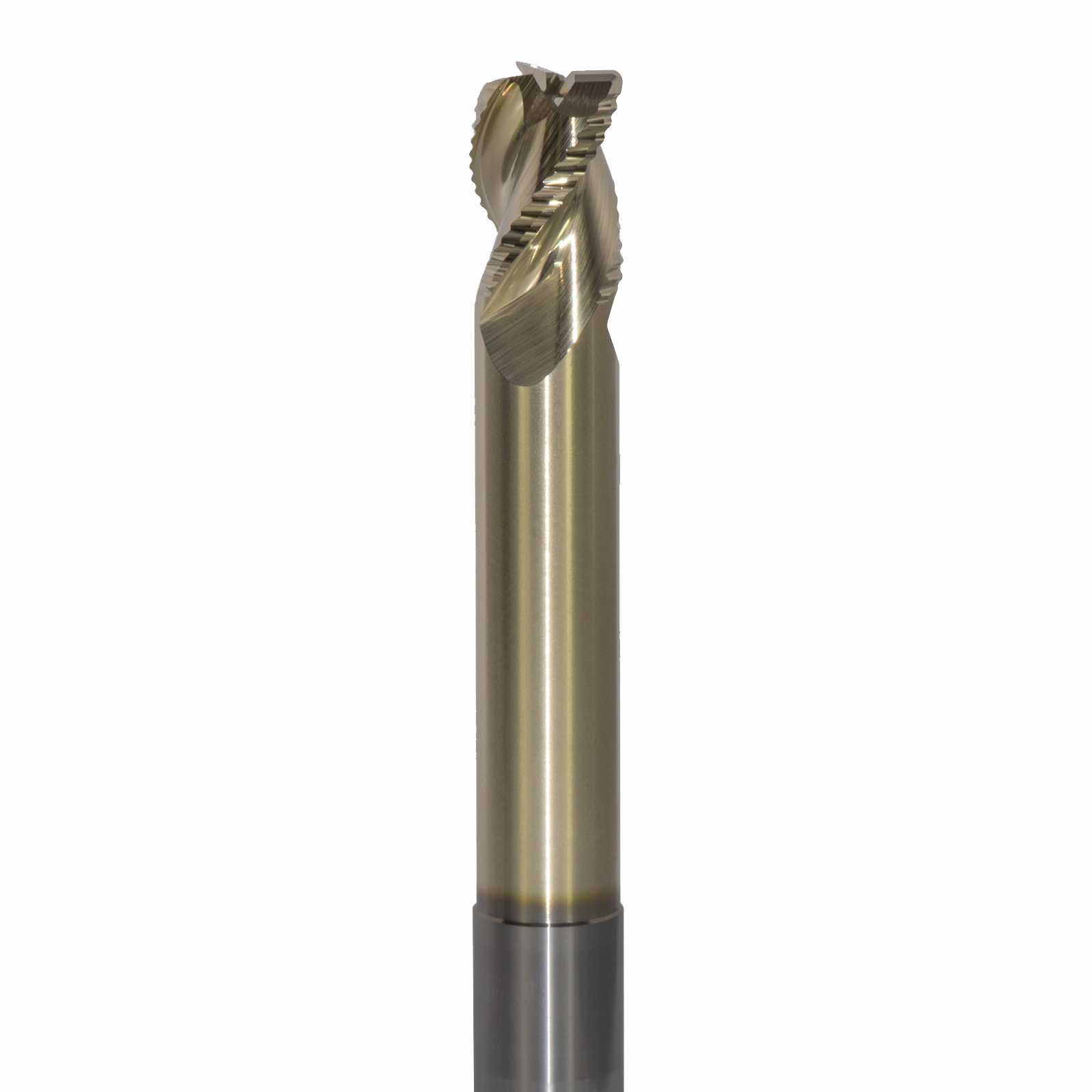 Onsrud AMC800139 Solid Carbide end mill 3FL 3/4 x 1/1 x 6 OAL 0.060 CR For ISO N Non-Ferrous, Aluminum, Brass, Bronze, Copper, 3/4 Shank, ZrN Coated