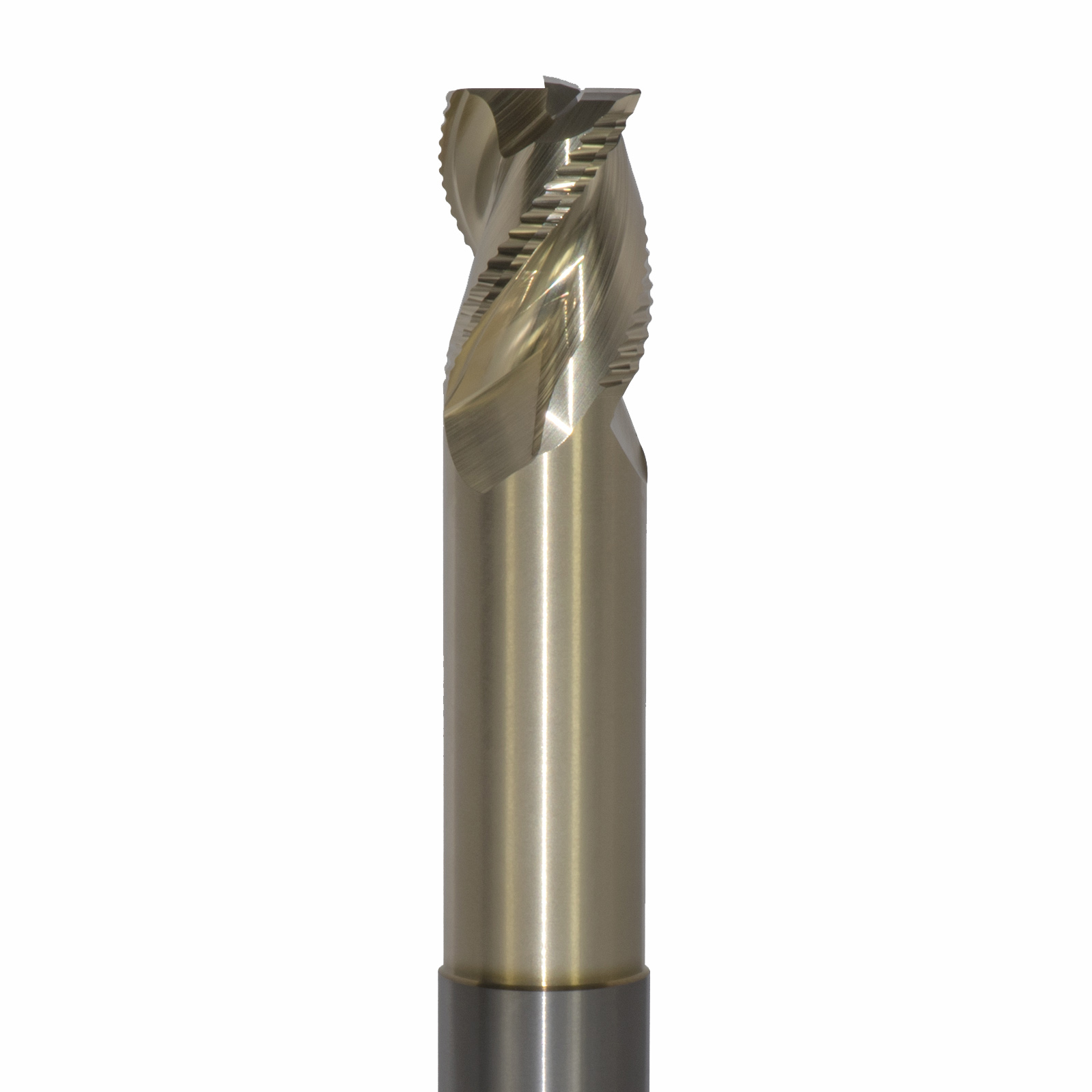 Onsrud AMC800143 Solid Carbide end mill 3FL 1/1 x 1-1/4 x 7 OAL 0.120 CR For ISO N Non-Ferrous, Aluminum, Brass, Bronze, Copper, 1/1 Shank, ZrN Coated