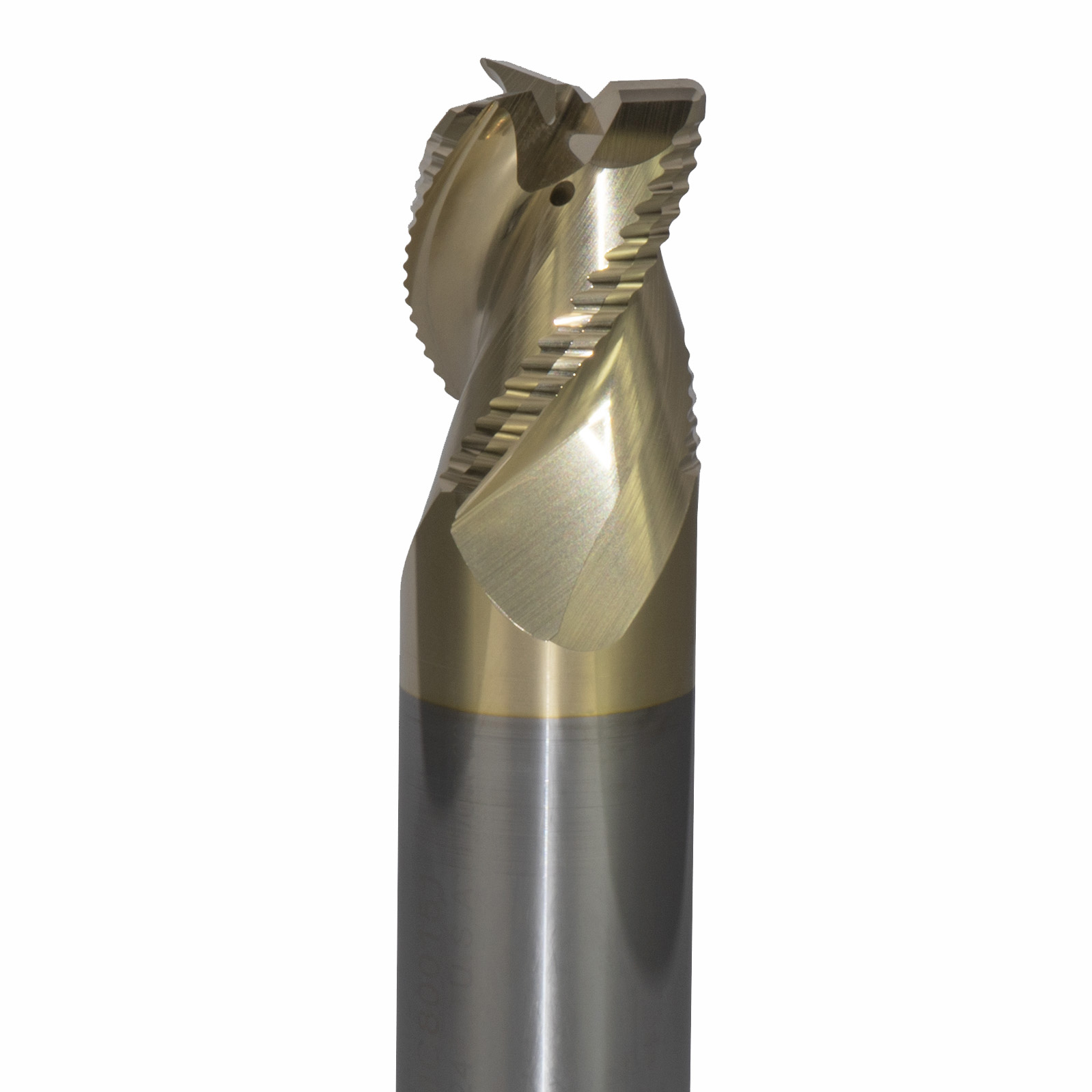 Onsrud AMC800151 Solid Carbide end mill 3FL 1/1 x 1-1/4 x 4 OAL 0.060 CR For ISO N Non-Ferrous, Aluminum, Brass, Bronze, Copper, 1/1 Shank, ZrN Coated