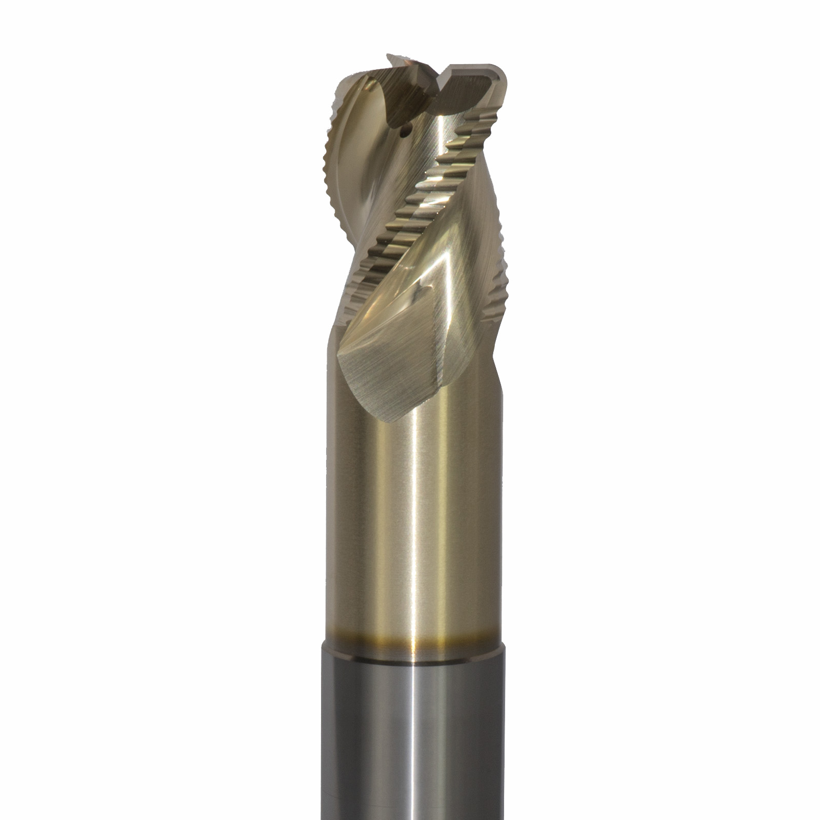 Onsrud AMC800173 Solid Carbide end mill 3FL 1/1 x 1-1/4 x 6 OAL 0.120 CR For ISO N Non-Ferrous, Aluminum, Brass, Bronze, Copper, 1/1 Shank, ZrN Coated
