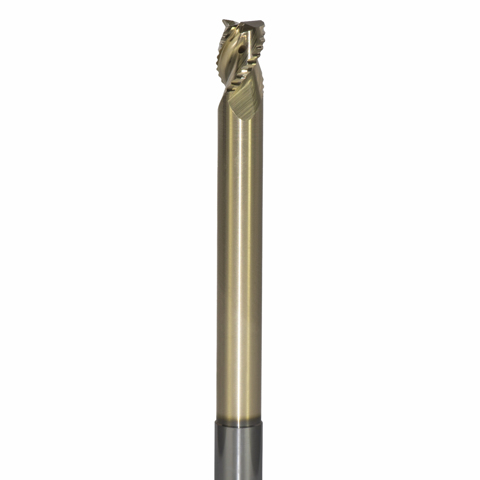 Onsrud AMC800175 Solid Carbide end mill 3FL 1/2 x 5/8 x 6 OAL 0.030 CR For ISO N Non-Ferrous, Aluminum, Brass, Bronze, Copper, 1/2 Shank, ZrN Coated