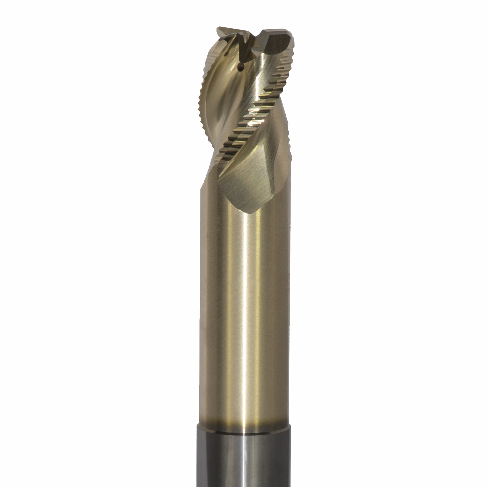 Onsrud AMC800183 Solid Carbide end mill 3FL 1/1 x 1-1/4 x 7 OAL 0.120 CR For ISO N Non-Ferrous, Aluminum, Brass, Bronze, Copper, 1/1 Shank, ZrN Coated