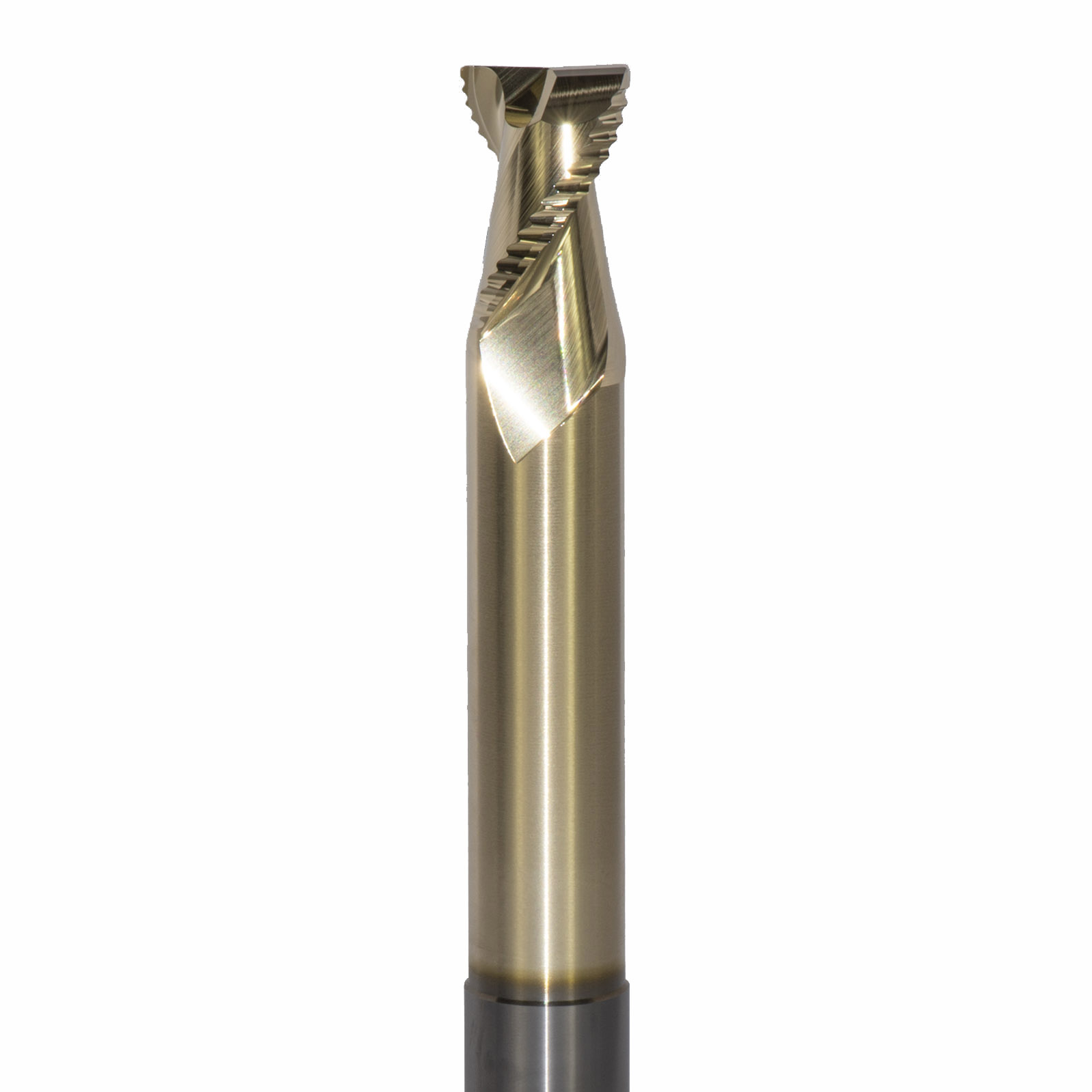 Onsrud AMC800191 Solid Carbide end mill 2FL 3/4 x 1/1 x 6 OAL 0.030 CR For ISO N Non-Ferrous, Aluminum, Brass, Bronze, Copper, 3/4 Shank, ZrN Coated