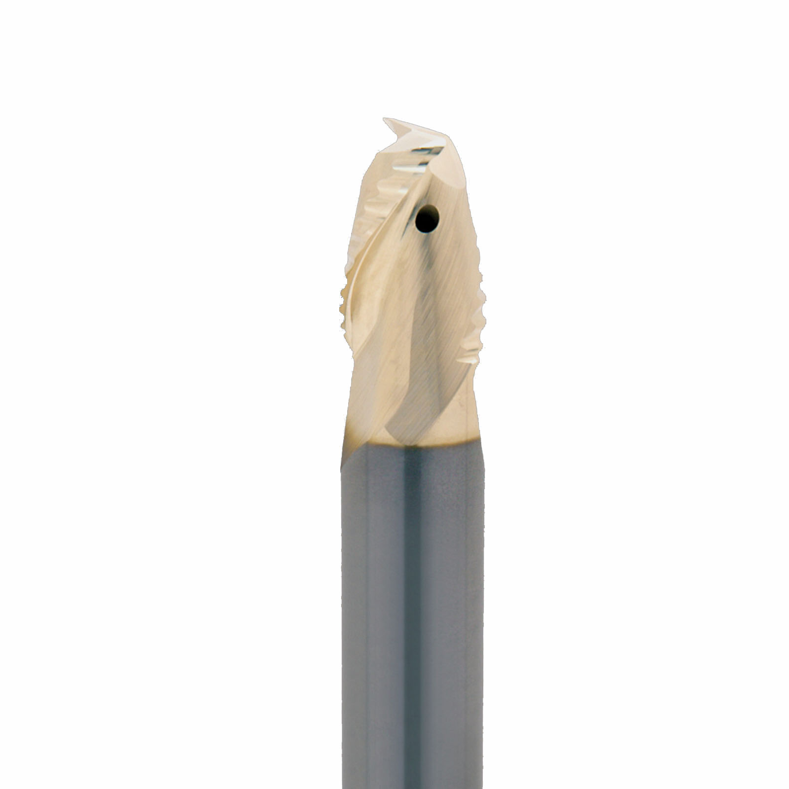 Onsrud AMC800201 Solid Carbide end mill 2FL 3/4 x 1/1 x 4 OAL 0.030 CR For ISO N Non-Ferrous, Aluminum, Brass, Bronze, Copper, 3/4 Shank, ZrN Coated