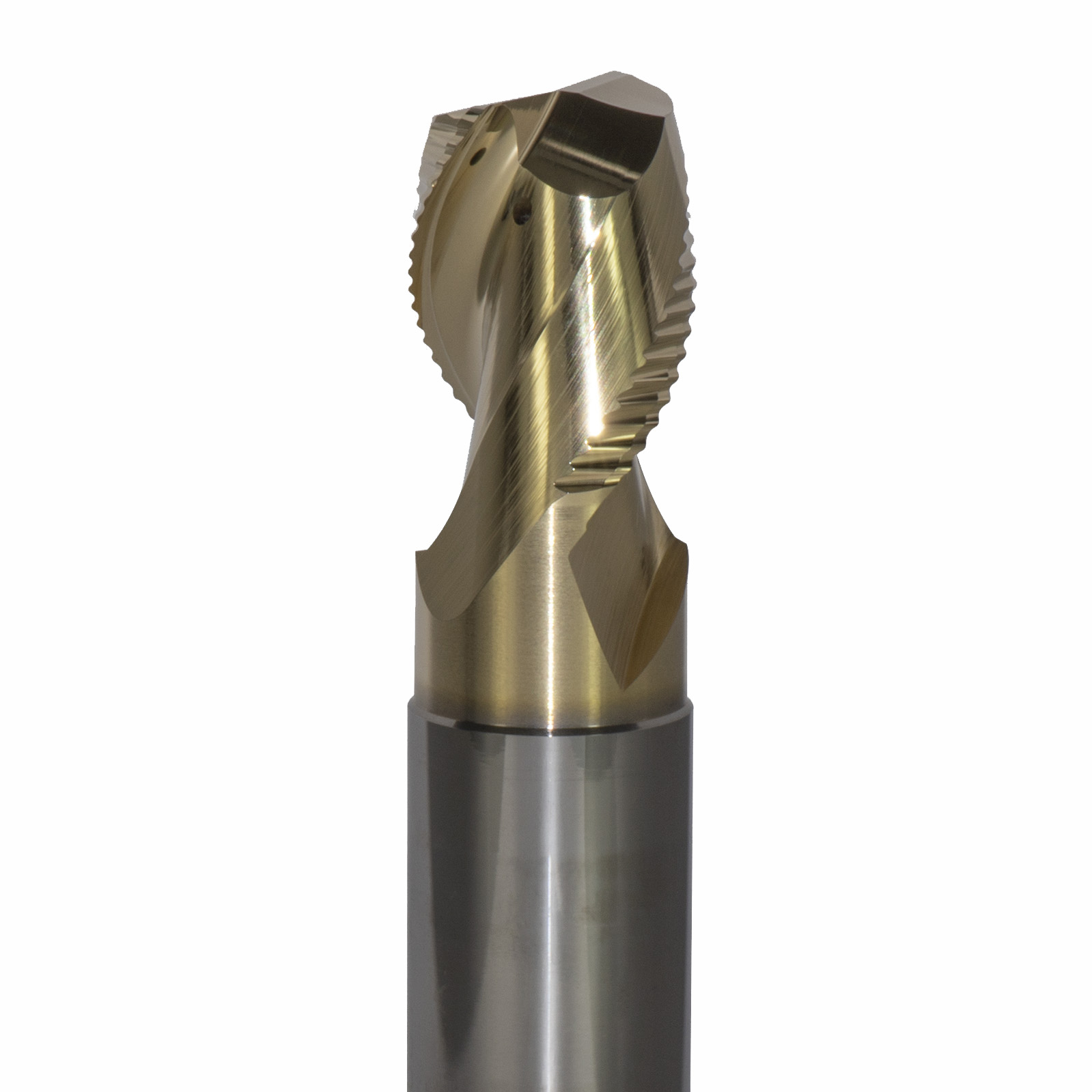 Onsrud AMC800211 Solid Carbide end mill 2FL 1-1/4 x 5 OAL 0.030 CR For ISO N Non-Ferrous, Aluminum, Brass, Bronze, Copper, 1/1 Shank, ZrN Coated