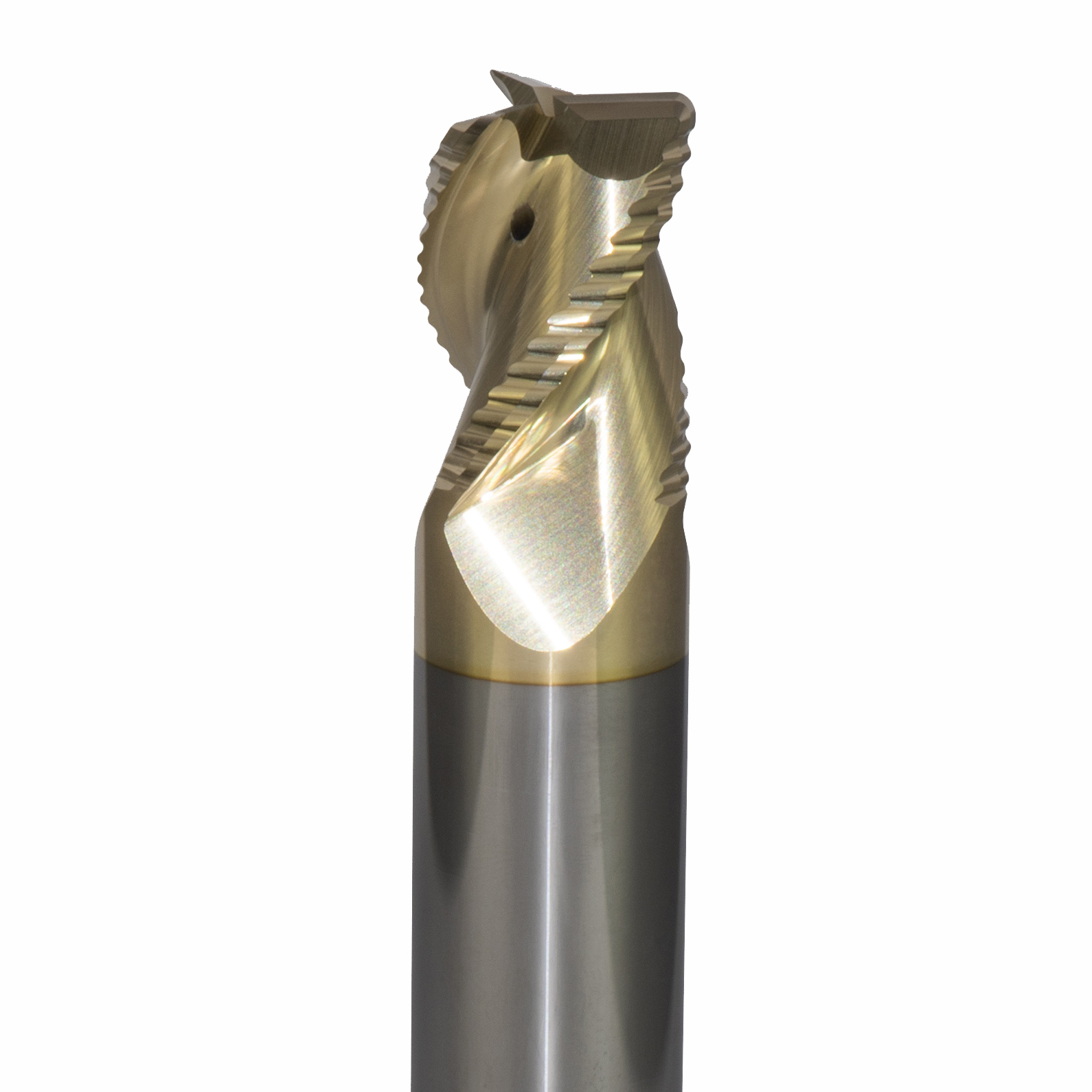 Onsrud AMC800233 Solid Carbide end mill 3FL 3/4 x 1/1 x 4 OAL 0.030 CR For ISO N Non-Ferrous, Aluminum, Brass, Bronze, Copper, 3/4 Shank, ZrN Coated