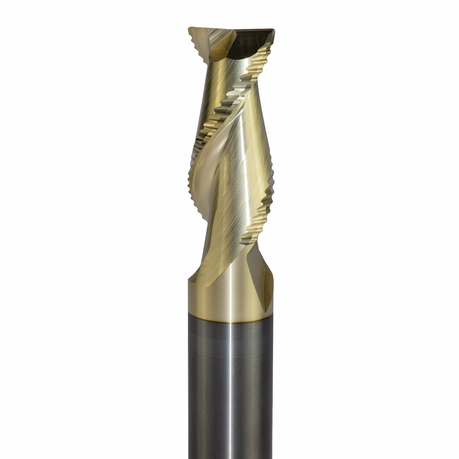 Onsrud AMC800293 Solid Carbide end mill 2FL 3/4 x 1-3/4 x 4 OAL 0.060 CR For ISO N Non-Ferrous, Aluminum, Brass, Bronze, Copper, 3/4 Shank, ZrN Coated
