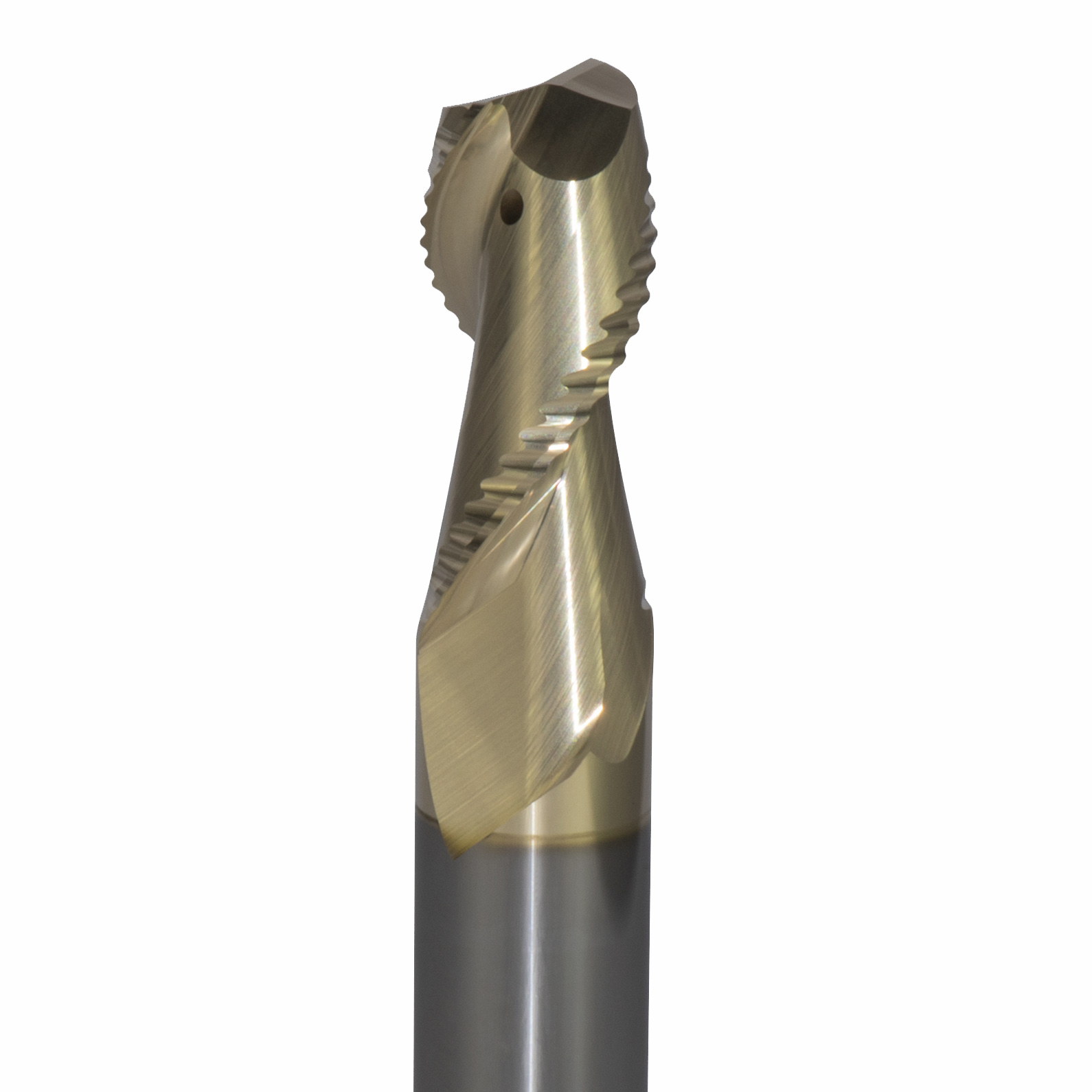 Onsrud AMC800341 Solid Carbide end mill 2FL 5/8 x 1-3/8 x 3-1/2 OAL 0.030 CR For ISO N Non-Ferrous, Aluminum, Brass, Bronze, Copper, 5/8 Shank, ZrN Coated